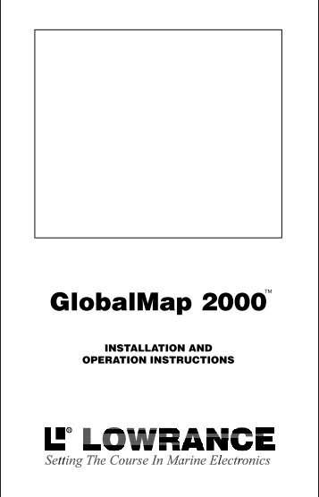 GlobalMap® 2000 - Lowrance