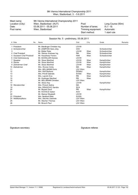 9th Vienna International Championship 2011 Wien ... - stoneship.at