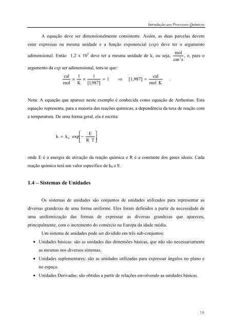 IntroduÃ§Ã£o aos Processos QuÃ­micos - Escola de QuÃ­mica / UFRJ