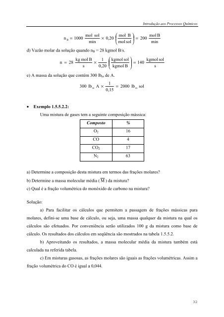 IntroduÃ§Ã£o aos Processos QuÃ­micos - Escola de QuÃ­mica / UFRJ