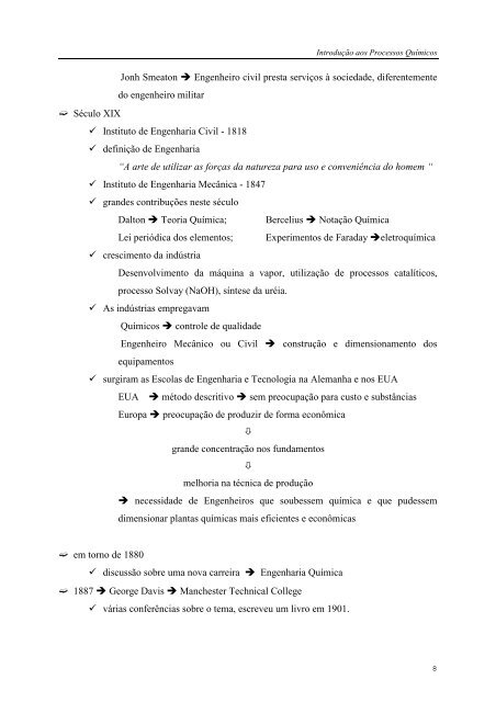 IntroduÃ§Ã£o aos Processos QuÃ­micos - Escola de QuÃ­mica / UFRJ