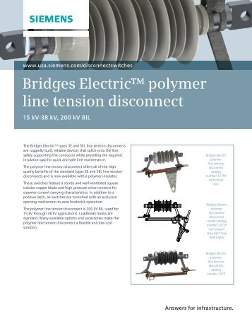 Polymer Line Tension Disconnect Flyer - Siemens