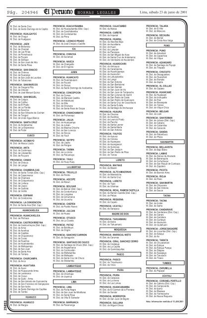 ORDENANZA NÂº 037 - Municipalidad de La Molina