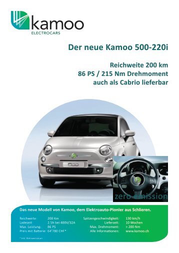 Das neue Modell von Kamoo, dem Elektroauto-Pionier aus Schlieren.