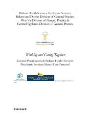 Psychiatric Services GP Shared Care Protocol - GP Liaison