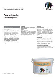 Caparol-Binder Kunststoffdispersion