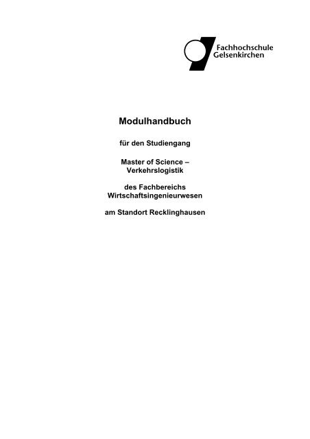 Modulhandbuch - Fachbereiche