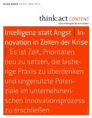 Intelligenz statt Angst |In- novation in Zeiten der ... - Roland Berger