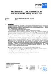 Cell Proliferation Assays with XTT Reagent