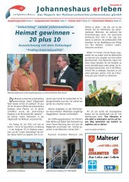 Ausgabe 2013 (PDF) - Malteser-Johanniter-Johanneshaus