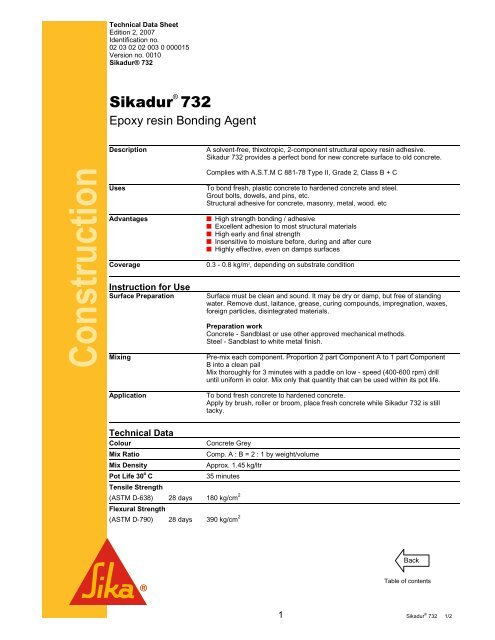 Sika Sikadur Epoxy Adhesives