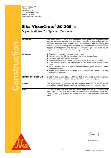 Sika Viscocrete 305 ID - Sika Indonesia