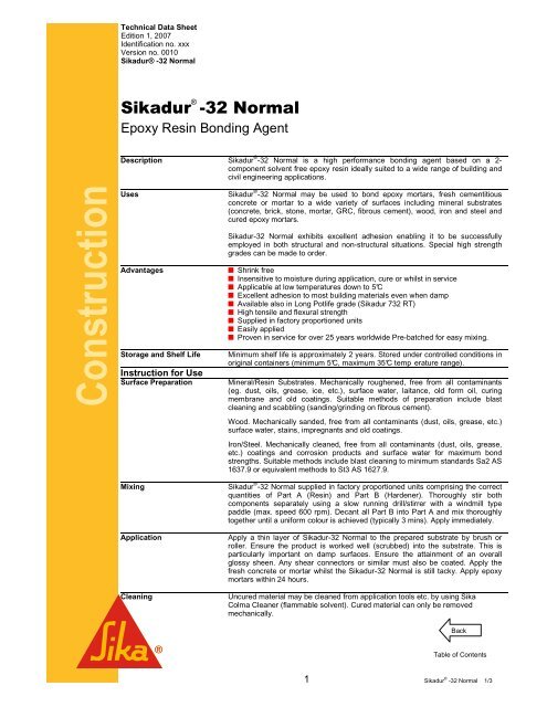 Sikadur 32 Normal Pdf Jaya Raya Utama