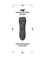 SHAW DIRECT IRC600 - Universal Electronics Remote Control ...