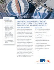 SKYMOUNT® MOUNTING SYSTEM - Solar Power, Inc.