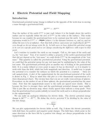 Lab 4: Electric Potential and Field Mapping