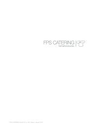 Verhaltenskodex - FPS Catering