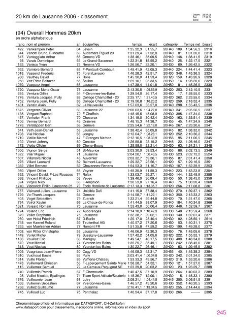 Journal des rÃ©sultats [PDF - 4'741 ko] - 20 km de Lausanne