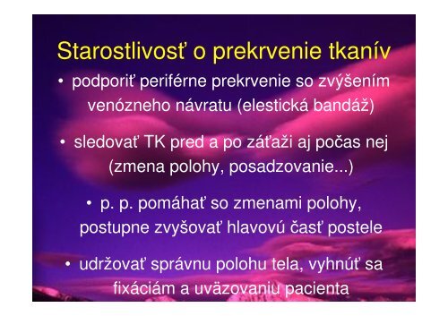 RIZIKO IMOBILIZAÄŒNÃ‰HO SYNDRÃ“MU