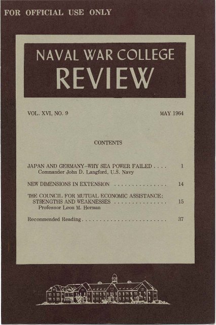 1964 May - US Naval War College