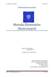 Metoda Elementów Skończonych - tomasz strek home page