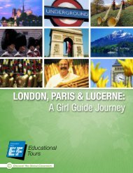 London, Paris & Lucerne: A Girl Guide Journey - EF Educational Tours