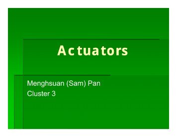 Actuators - COSMOS