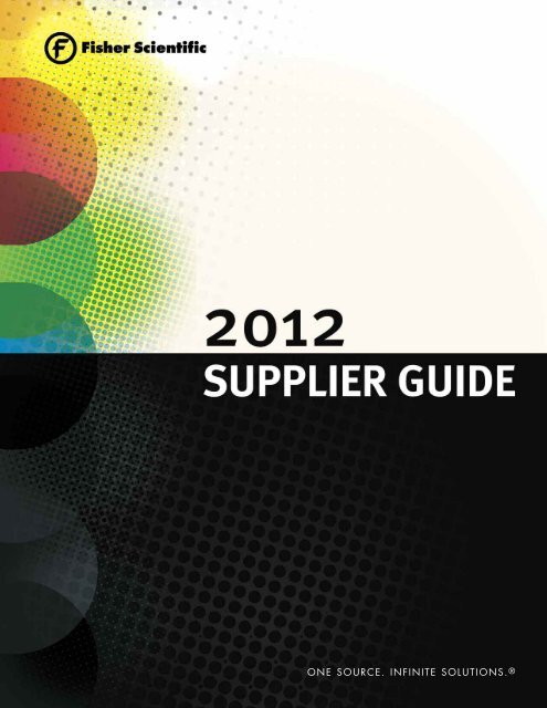 Fisher Scientific 2012 Supplier Guide