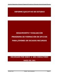 informe ejecutivo de estudio seguimiento y evaluacion programa de ...