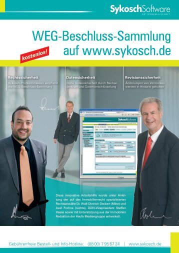 Download Infoblatt Sykosch WEG-Beschluss ... - von Sykosch