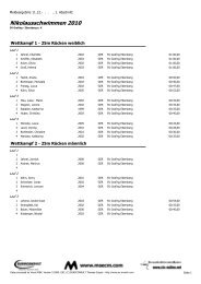 Nikolausschwimmen 2010 - Schwimmverein Grafing-Ebersberg