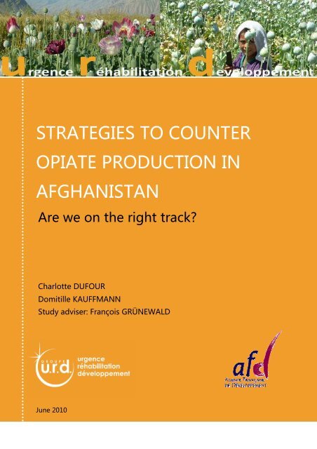 strategies to counter opiate in Afghanistan - Groupe URD