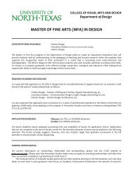 mfa - School of Visual Arts - University of North Texas