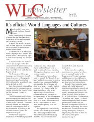 Spring 2006 - Department of World Languages and Cultures - Iowa ...