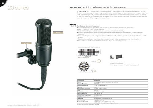 European Product Catalogue 2013 - Audio-Technica