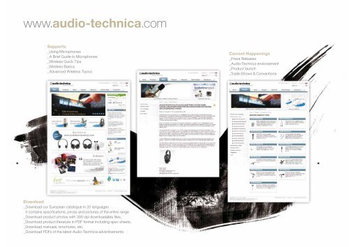 European Product Catalogue 2013 - Audio-Technica