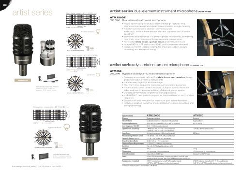 European Product Catalogue 2013 - Audio-Technica