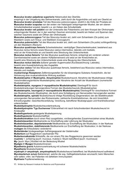 Klinisches Wörterbuch - Triplane.ch