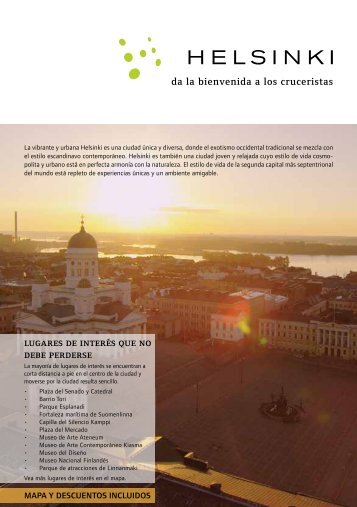 Helsinki - Da la bienvenida a los cruceristas, Pdf, 1,75 MB