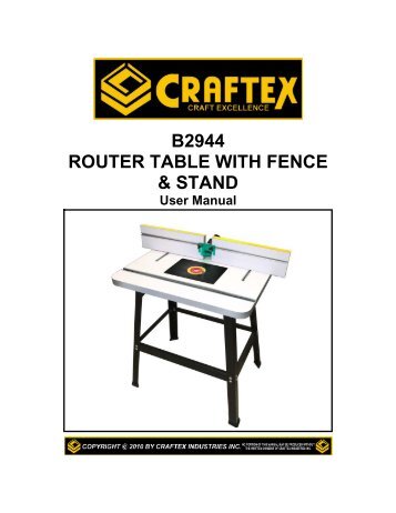 B2944- Router Table with Fence & Stand - Busy Bee Tools