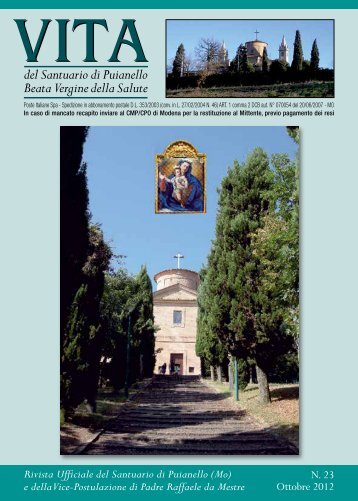 RIVISTA 23 (ottobre 2012) - Santuario di Puianello