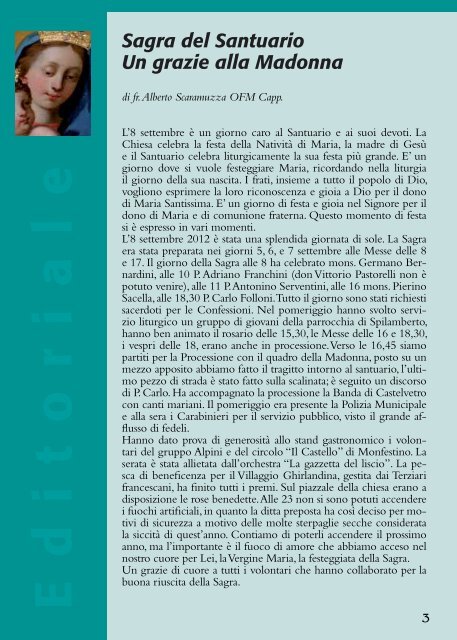 RIVISTA 23 (ottobre 2012) - Santuario di Puianello