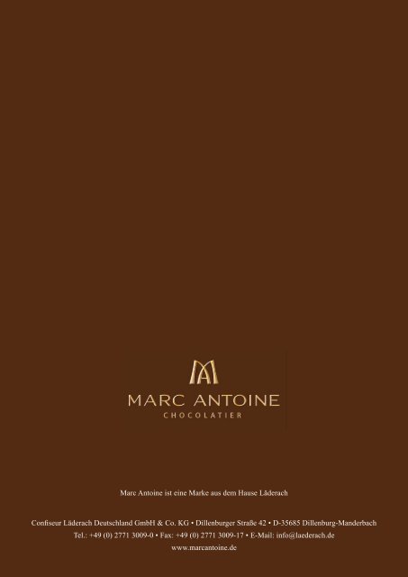 Jahreskatalog 2012 - Marc Antoine