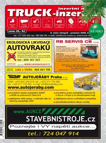 InzertnÃ­ nabÃ­dka strojÅ¯ a zaÅ™Ã­zenÃ­ LISTOPAD - TRUCK-inzert.cz
