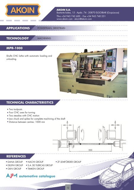 automotive catalogue - AFM