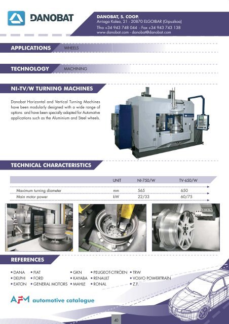 automotive catalogue - AFM