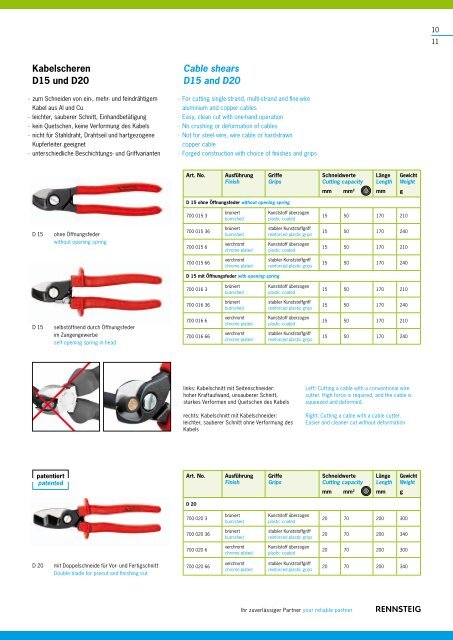 Kabelverarbeitung Cable & Connector Tools