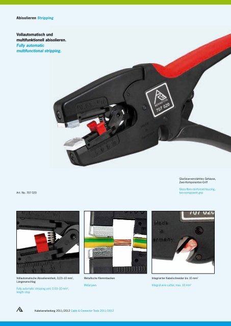 Kabelverarbeitung Cable & Connector Tools