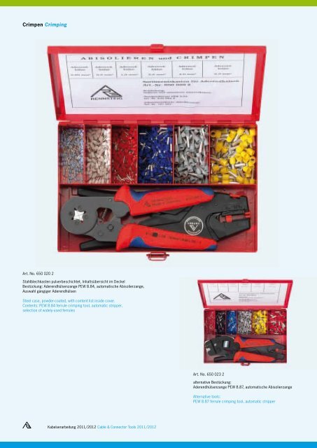 Kabelverarbeitung Cable & Connector Tools