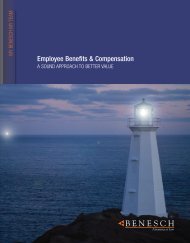 Employee Benefits & Compensation Brochure - Benesch